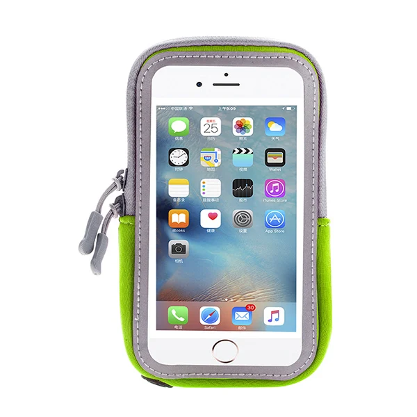 green arm band Для Xiao mi Red mi Note 4x чехол для наручных ремней Xio mi Red mi 9 a1 4a 3s 5S 5 6 7 8 Pro чехол Модный спортивный чехол для бега с карманом для карт - Цвет: green arm band
