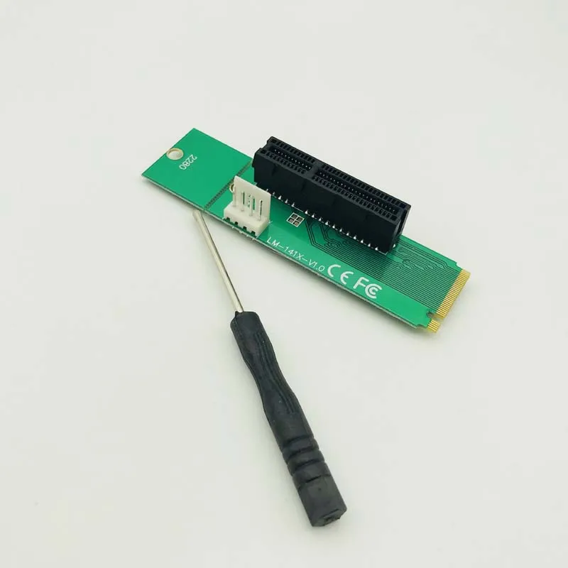 Адаптер штырь гнездо PCIE усилитель новый NGFF M2 M.2 к PCI E 4x 1x слот карта Riser для майнера