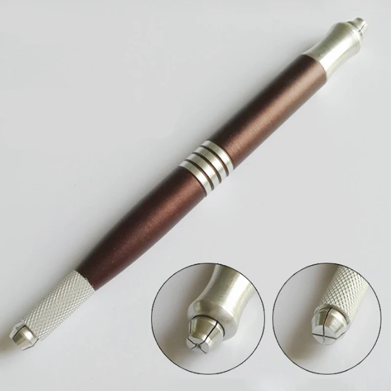 Двойная головка 2 использование микроблейдинг ручка тату машина для