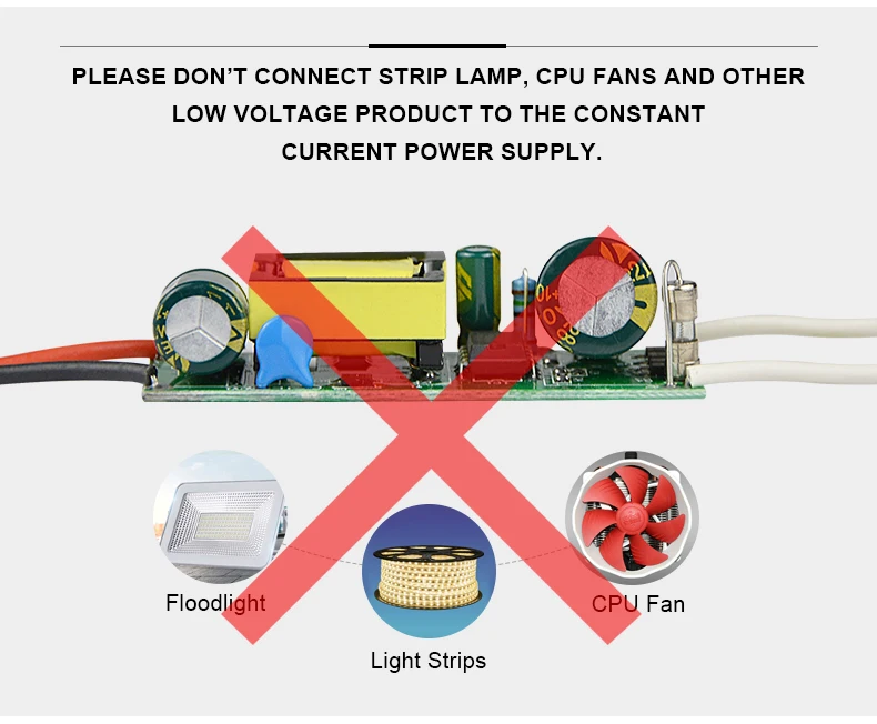 Светодиодный драйвер постоянного тока AC 110V 220V To DC 9 V-85 V адаптер питания 1-3W 8-12W 18-25W изолированный источник питания для лампы прожектора