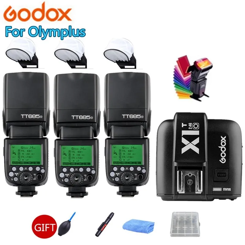 Беспроводная вспышка Godox TT685O 2 4G HSS 1/8000s TTL GN60 для Olympus/Panasonic|Фотовспышки| |