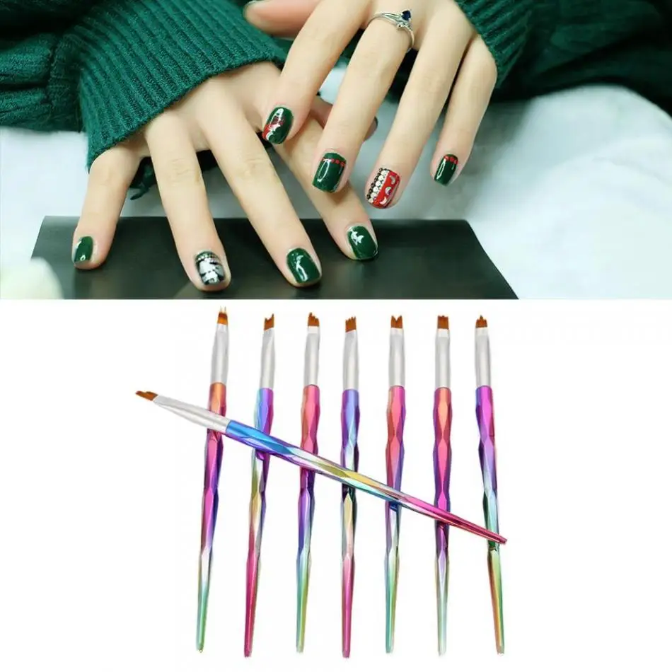 8 шт Nail Art французский кисти Маникюр Ручка лепесток картина для художественного