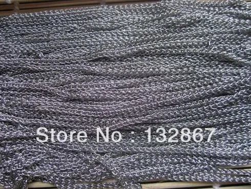 Дешевая Ювелирная фурнитура 100 м для девочек/женщин модная цепочка со звеньями 2 6