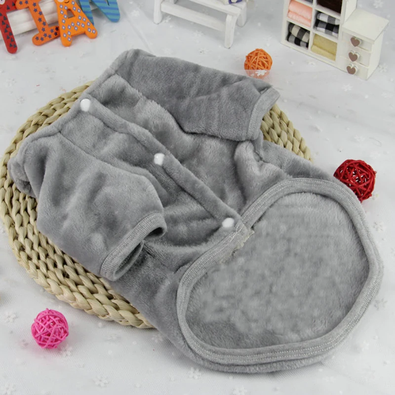 Зимняя Теплая Флисовая одежда для маленьких собак пальто щенков куртки