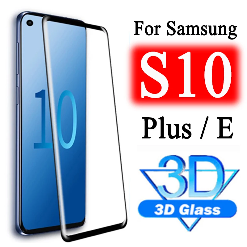 Защитное 3d стекло для samsung galaxy s10 plus e закаленное экрана samsun galax 10 10e защита