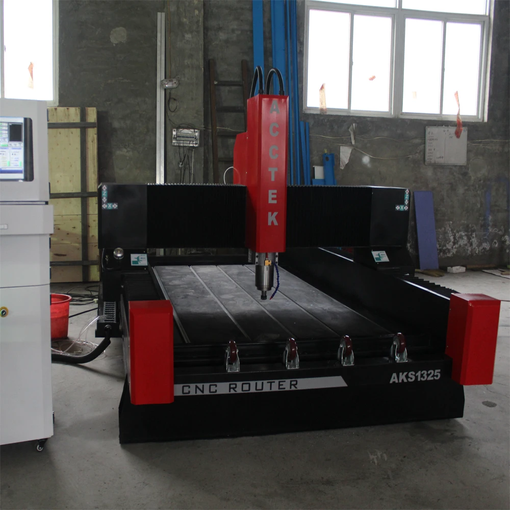 AKS1325 5.5квт большой мощности 3d cnc Камень скульптура машина/4 оси камень