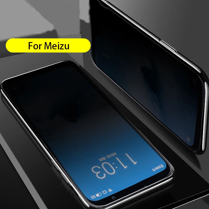 EXUNTON полное покрытие анти-шпионское антибликовое закаленное стекло для Meizu 16S 16 TH 16X анти-шпионская Защитная пленка для экрана