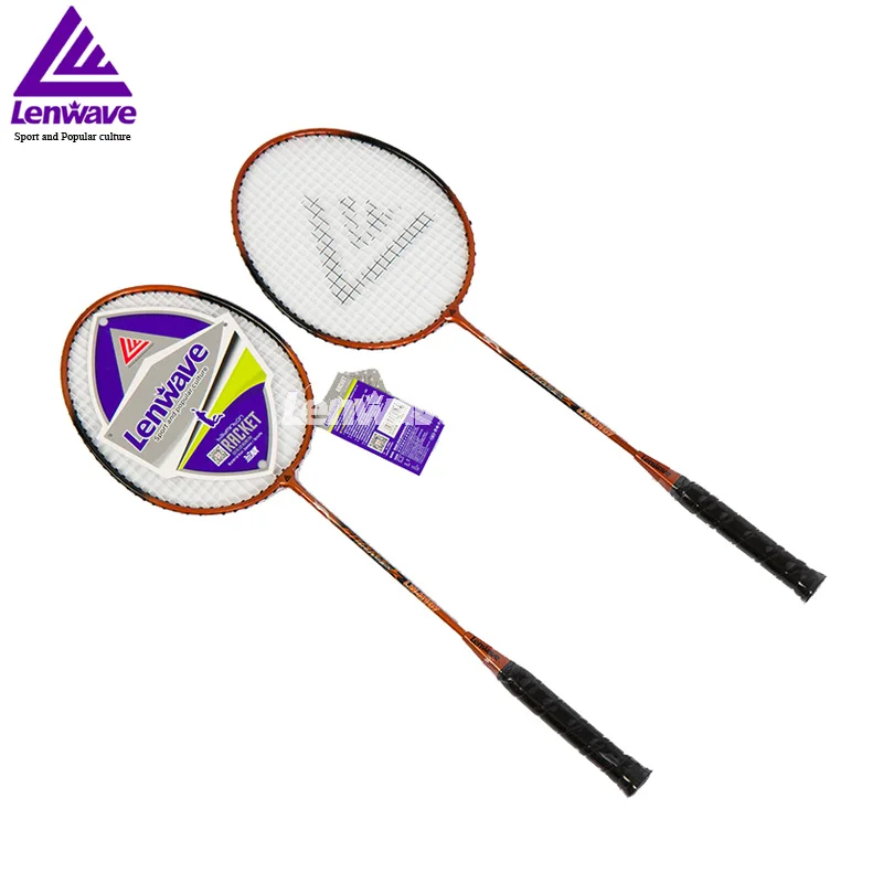 1 пара Быстрая доставка Ракетки для бадминтона Lenwave Брендовые спортивные Training