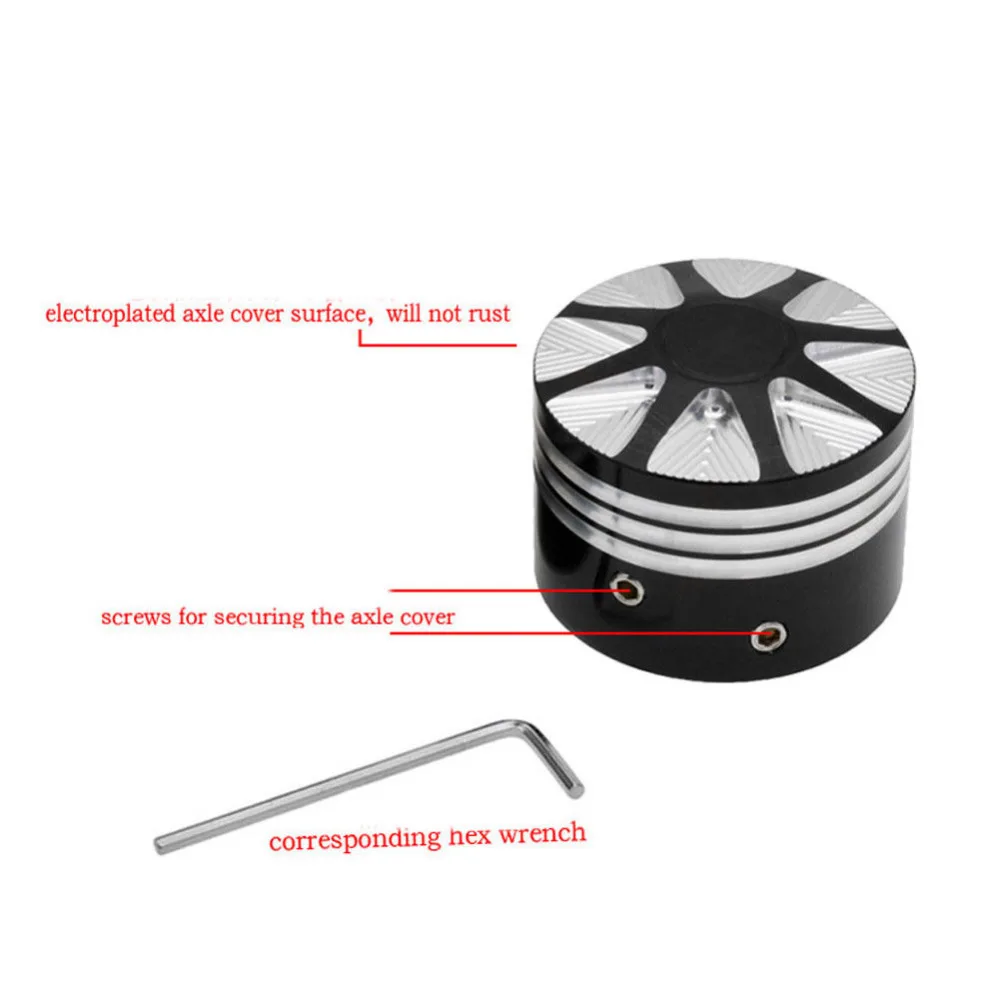 Черная передняя ось гайка крышка болта комплект крышек для Harley Sportster 883 1200 XL Dyna FXD