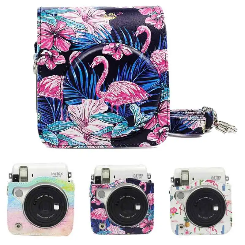 Винтажная сумка из искусственной кожи для Fujifilm instax Camera mini70 Mini 70 через плечо с