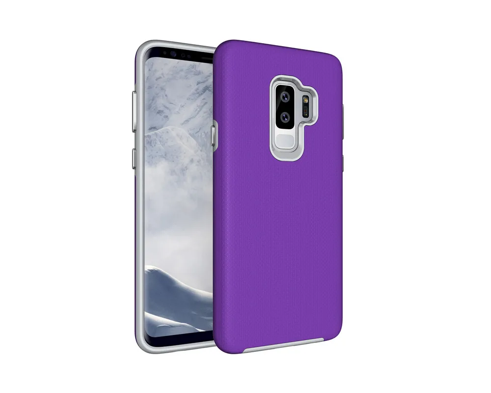 For Samsung Galaxy S9 Plus Non Slip Shockproof PC+TPU Hybrid Case Armor Back Cover Capa |