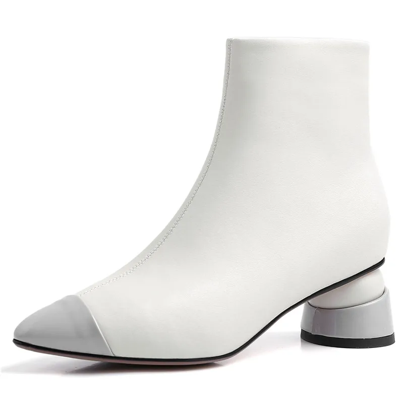 Новинка 2019 года Брендовые женские ботильоны с острым носком сезон осень зима