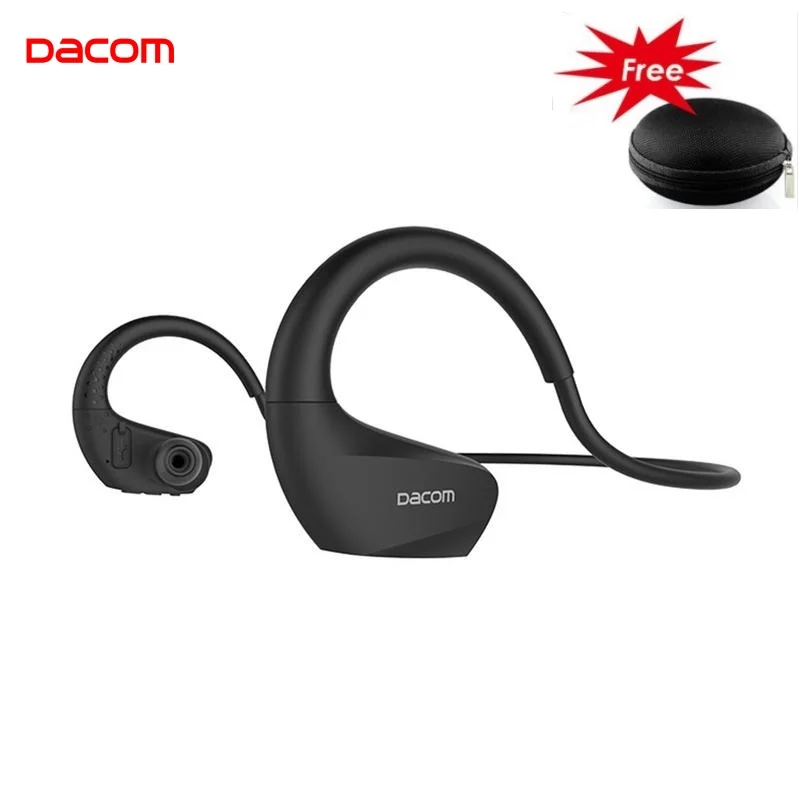 Dacom Athlete+(G05+) Bluetooth наушники водонепроницаемая для спорта, бега плавания IPX7 гарнитура для iPhone, двойные динамики звуковые наушники с ушным крючком с микрофоном