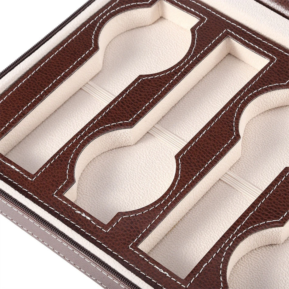 Черная переносная коробка для путешествий из искусственной кожи DICTAC Подарочная