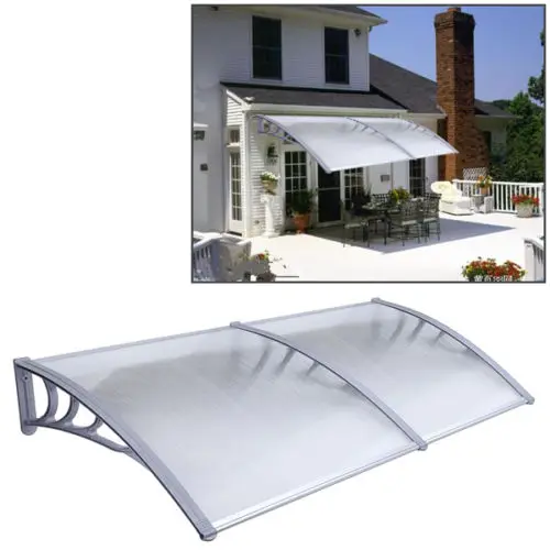 High Quality 1mx2m Window Awning Outdoor DIY Front Door Canopy Patio Cover