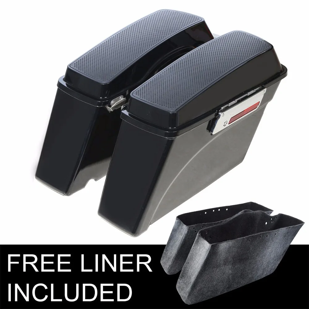 Жесткие сиденья для мотоциклистов 6x9 дюймов с крышкой и защелкой Harley Road King Electra Glide