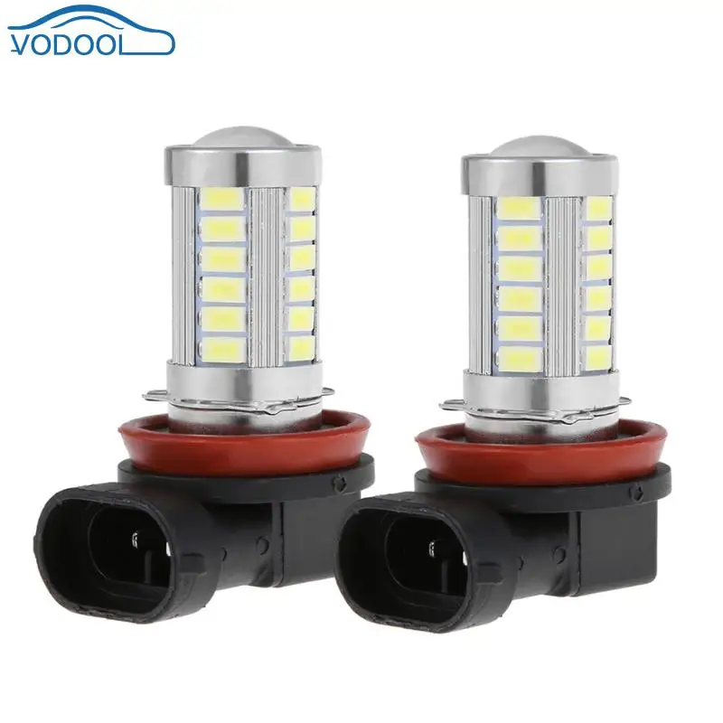 2 шт./пара 12 В постоянного тока H8 5730 33SMD белый светодиод передний противотуманный