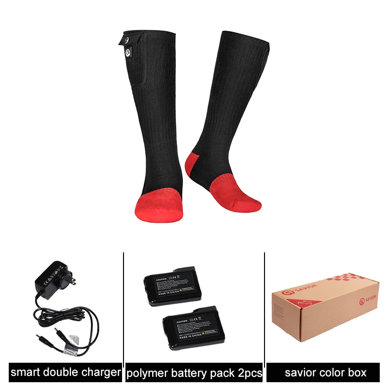 Спасательные умные носки с подогревом зимние моющиеся быстрым нагревом для