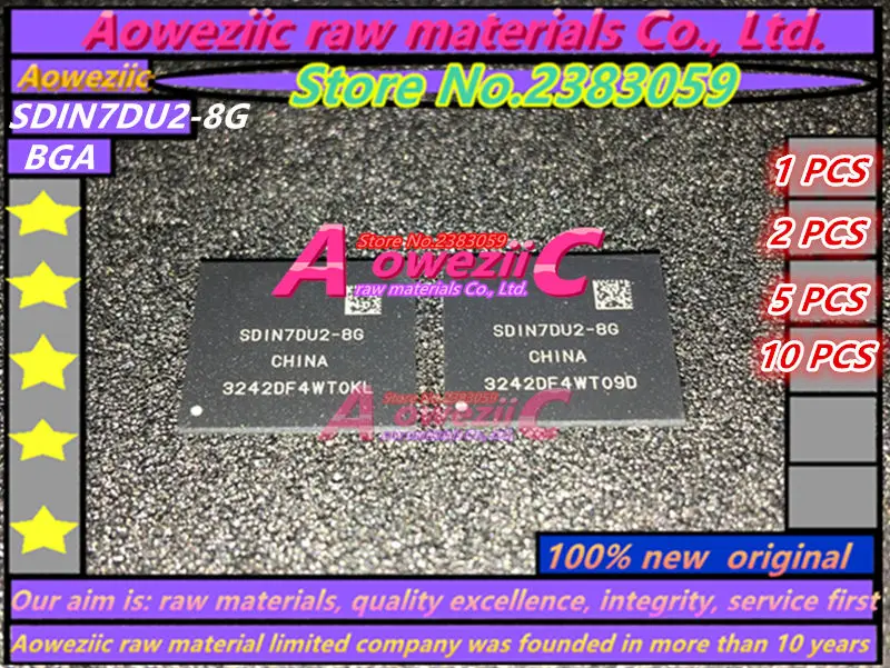 

Aoweziic, новинка 100%, оригинальный телефон, чип памяти BGA SDIN7DU2 8G