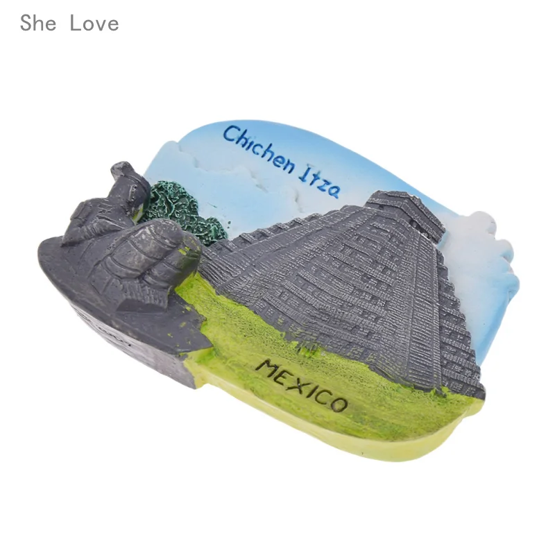Chzimade Chichen Itza мексиканская смола 3D холодильник дорожный подарок сувенирное