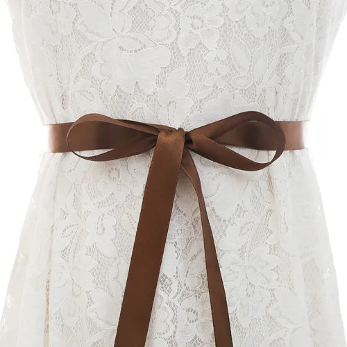 brown Rose Gold Belt Diamond Flower Belts Bridal Sash Crystal Belt Rhinestone Wedding Belt For Wedding Dresses SD134BRG - Цвет: brown