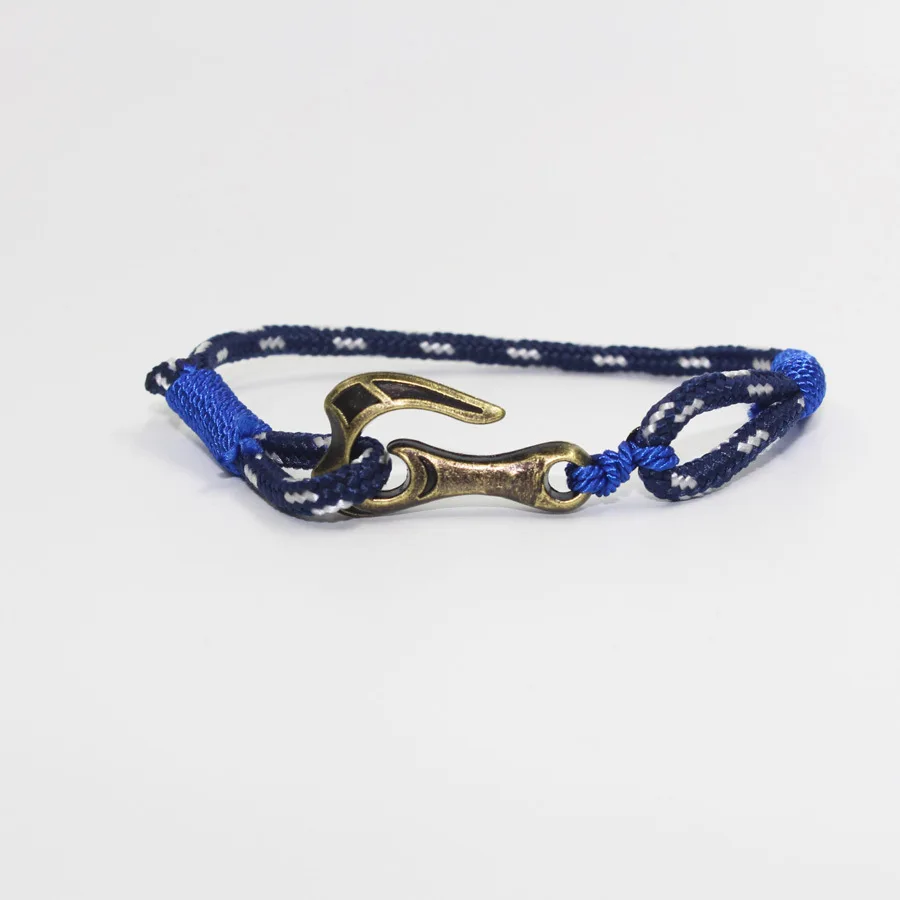 Браслет веревочный с крючком для поделок в европейском и американском стиле |