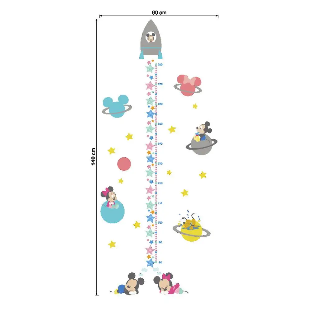 Disney cute cartoon children's room stickers Kindergarten height Mickey star | Игрушки и хобби