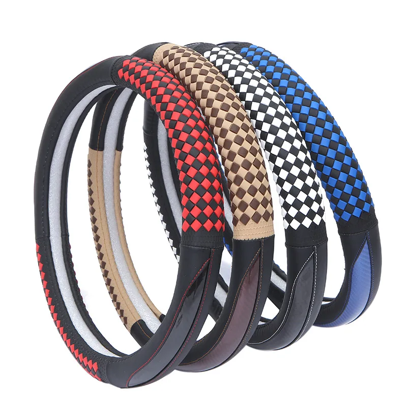 Модные милые чехлы на руль автомобильные аксессуары нескользящая кварцевая