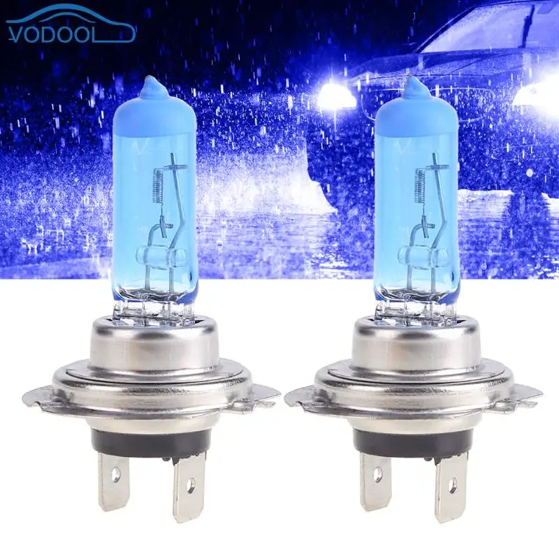 VODOOL 2pcs H7 Автомобильный светодиодный противотуманный фонарь, фара, лампа ближнего света 6000K синий 1000lm автомобильные ходовые огни
