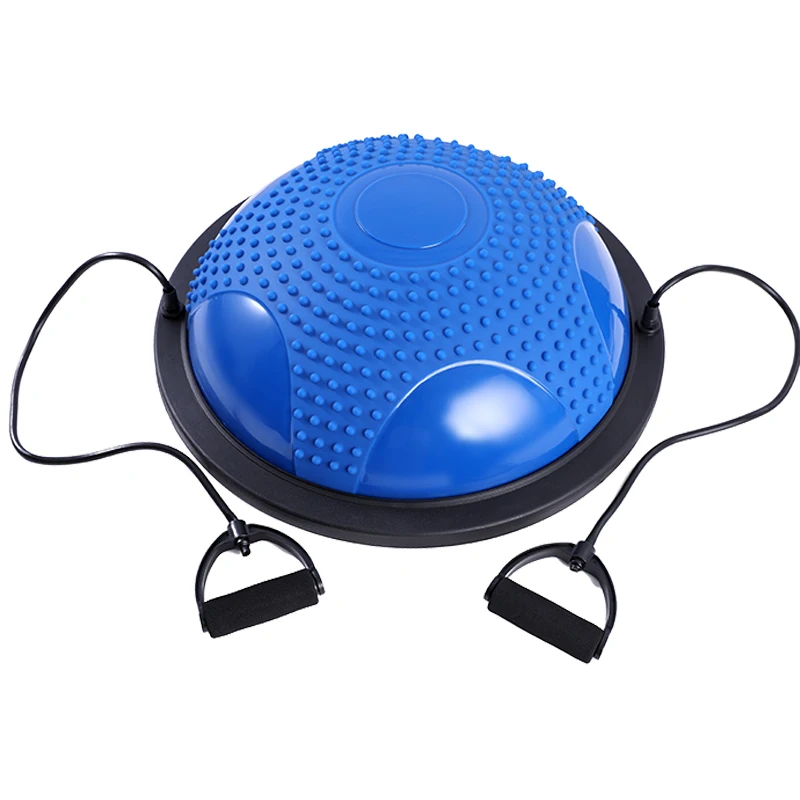 Обновленный фитнес Bosu мяч 58 см Йога полумяч гимнастический зал фитбол для баланса упражнения Bosu мяч пилатес оборудование