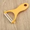 Yellow Творческая нержавеющая сталь керамика фрукты Овощечистка Парер резак кухонный инструмент мультфильмы кухонные аксессуары снасти картина маслом - Цвет: Yellow