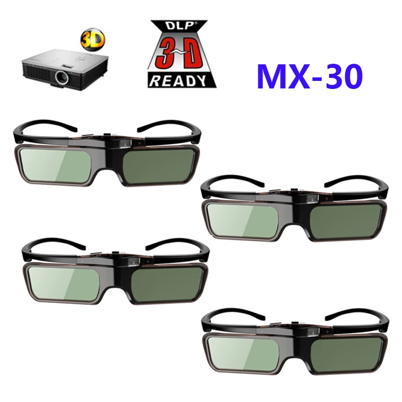 4 шт. активные 3d очки с затвором DLP для BenQ W1070/W750/W1080ST Acer/Optoma/Dell 96 144 Гц|3d glasses dlp|3d glassesdlp