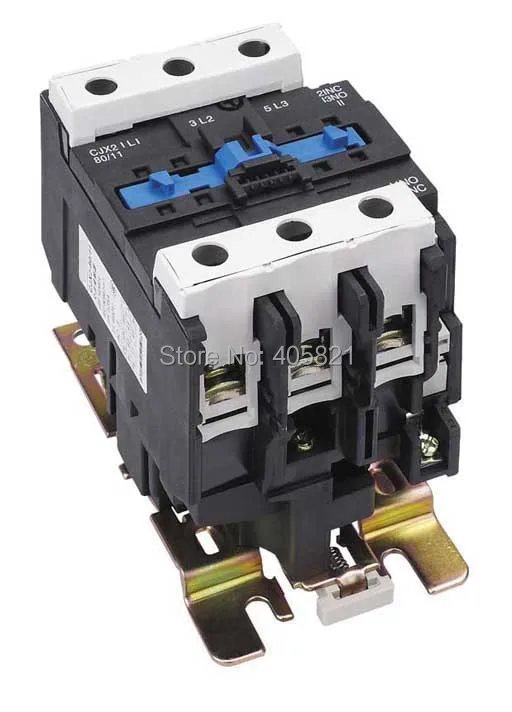 

AC Contactor CJX2-8011 3P 80Amps 1NO+1NC 85% silver contact point 24V 36V 48V 110V 127V 220V 380V 415V