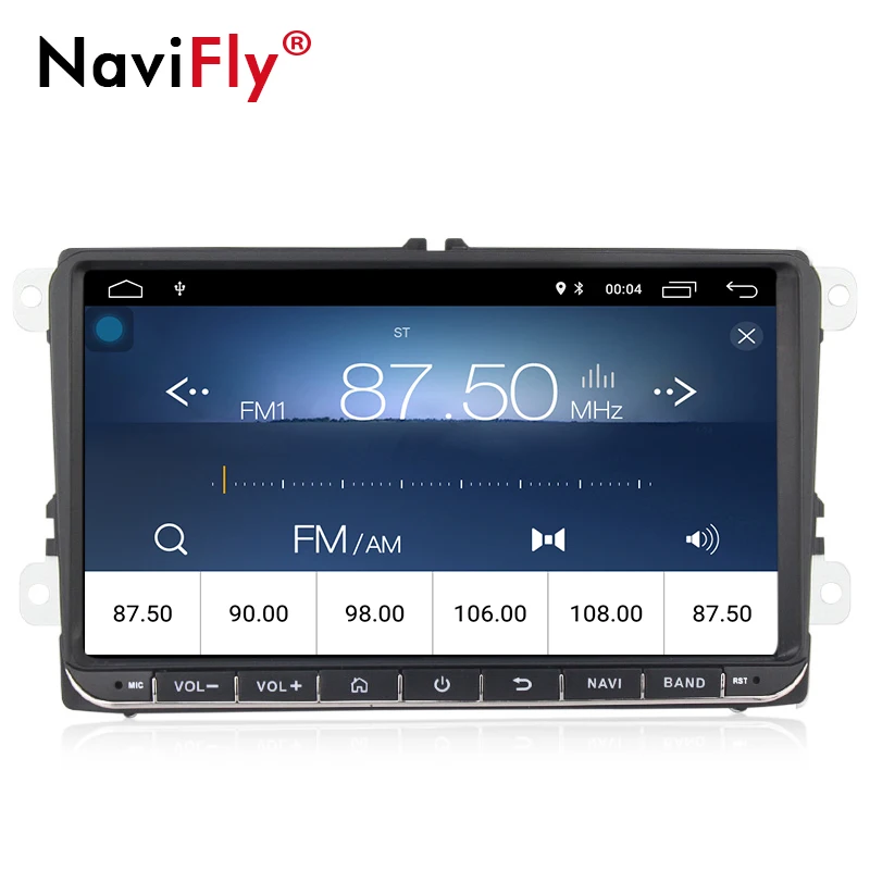 " Android четырехъядерный Автомобильный gps навигатор для VW Volkswagen SKODA GOLF 5 Golf 6 POLO PASSAT B5 B6 JETTA TIGUAN dvd плеер BT RDS