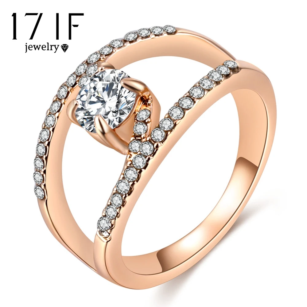 Модные Австрийские кольца DAXI с кристаллами для женщин и девушек обручальные