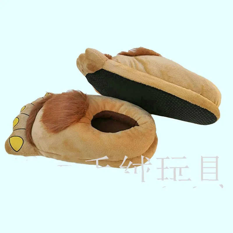 Retro Hobbit Great Foot Slippers Winter Home Savage Indoor Warm Slip-proof Plush Cotton Slippers men women couples womens shoes