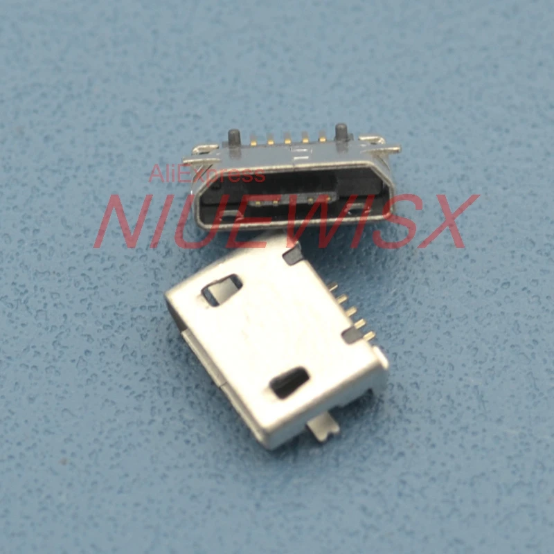 50 шт. микро USB Тип B Женский 5 контактный флэш разъем плата для зарядки с мини