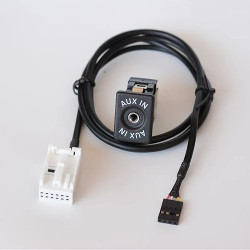 Biurlink 2 Styles RCD510 RNS510 RNS315 Extension AUX-IN AUX SWITCH AUX WIRE CABLE For Passat GOLF MK6 Bora Sagitar Tiguan