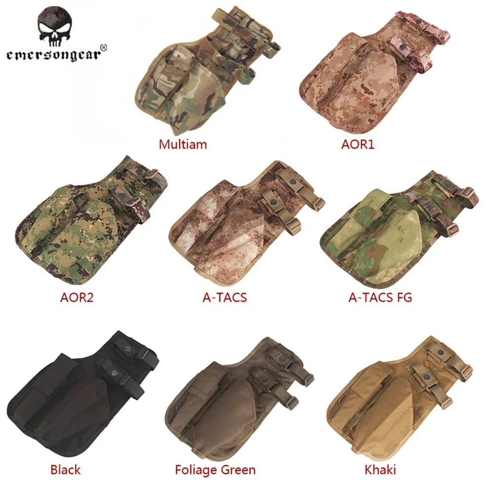 EMERSON MP7 Тактический ног кобура Emersongear стреляющий пистолета падения Чехол Мультикам Камо EM6212 пистолет левой и правой руки 8 цветов