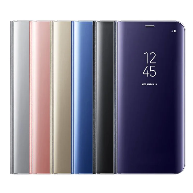 Для samsung s8 case smart cover nkobee для galaxy смарт ic зеркало флип плюс 30 шт./лот | Мобильные