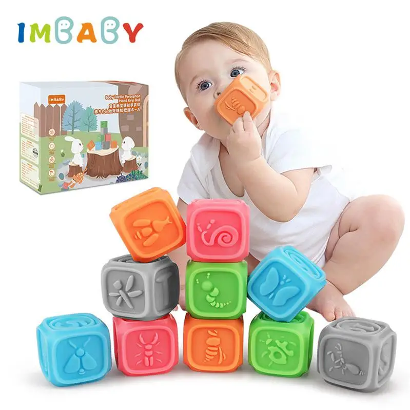 IMBABY детская игрушка для ванны из пены, мягкие резиновые детские Игрушки для ванны, Детские Игрушки для ванны, сжимающие звук в ванной, детские игровые игрушки - Цвет: 10pcs