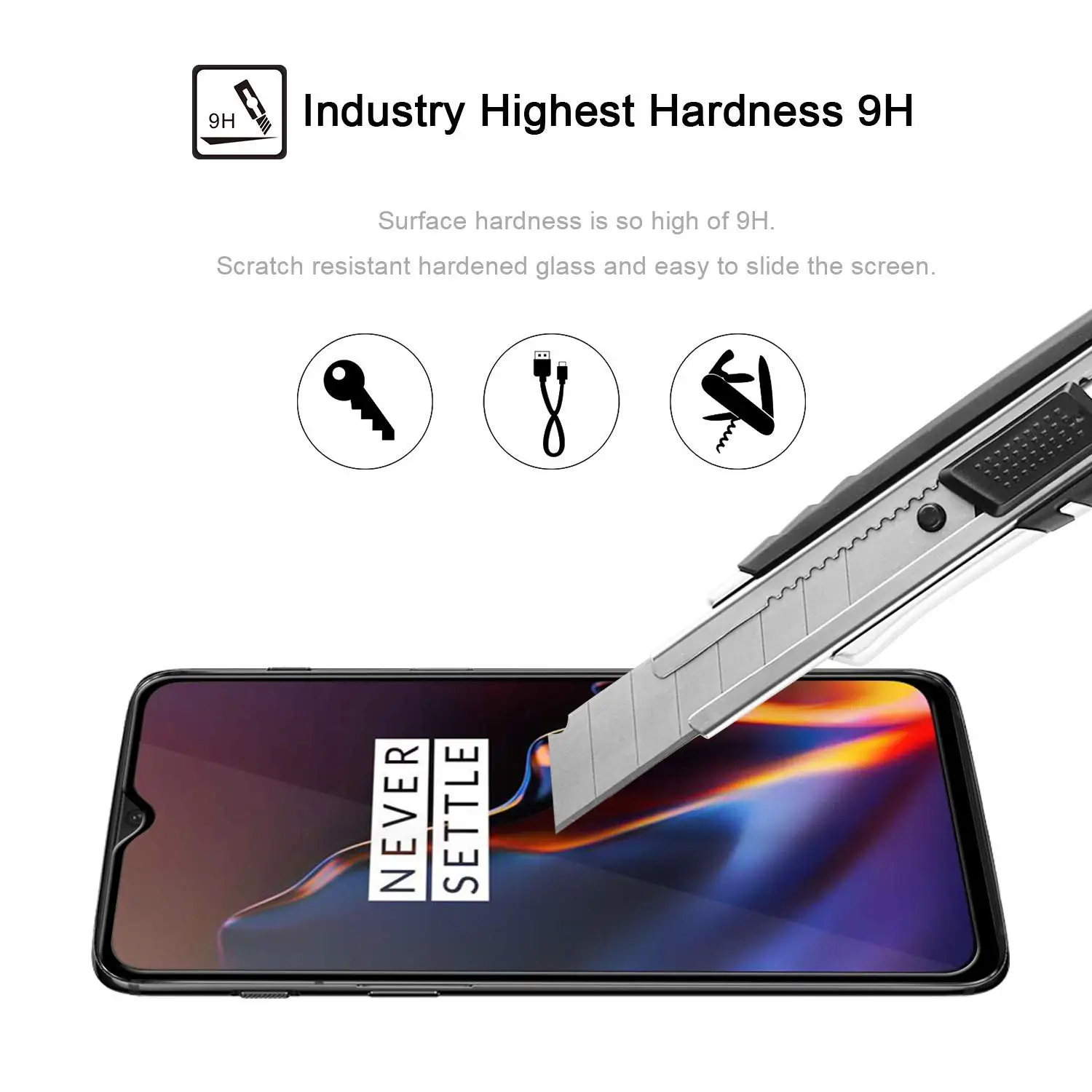 JANSIN 5D Edge изогнутое OnePlus 6T закаленное стекло Защитная пленка для экрана A6010