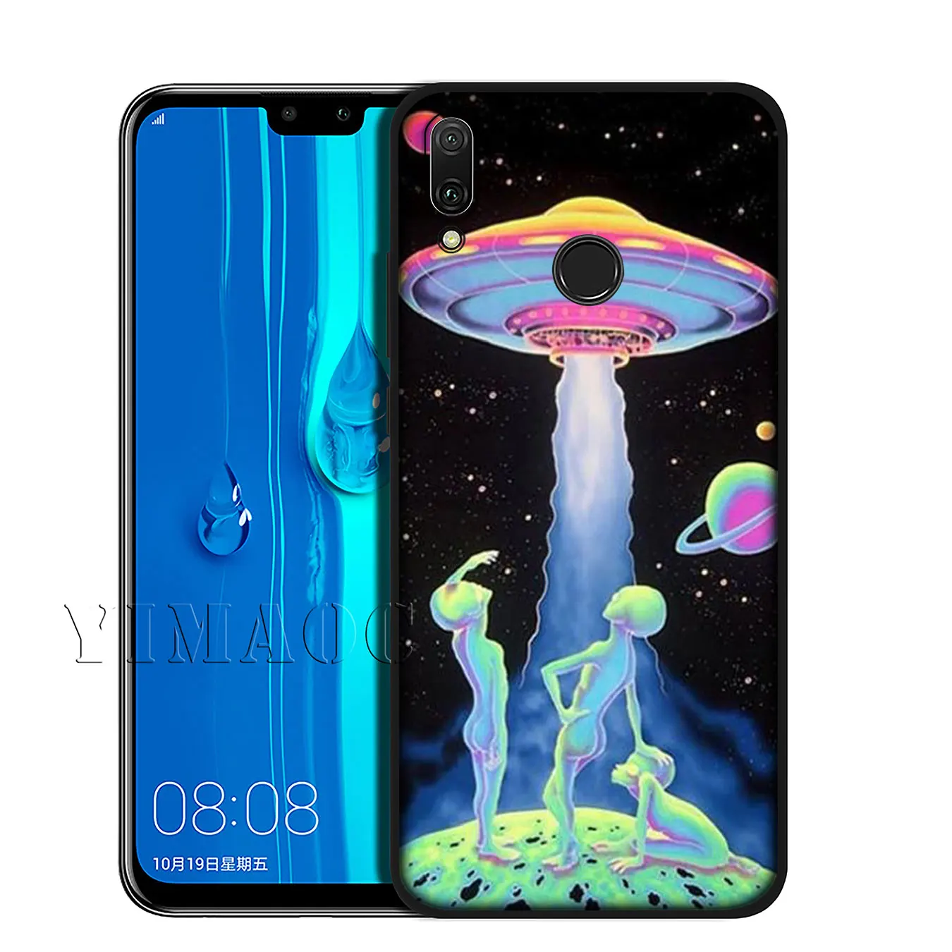 Мягкий силиконовый чехол YIMAOC don't touch для телефона Huawei Y9 Y7 Y6 Prime 2019 Honor 20 8C 8X 8 9 9X 10