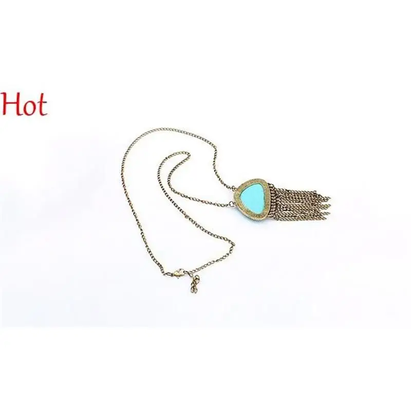 Новая мода ювелирные изделия Винтажный стиль женская подвеска ожерелье Длинный