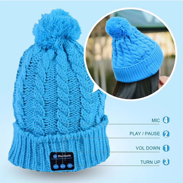 50 шт. Bluetooth наушники Hat для iPhone xiaomi Android телефоны мужчин и женщин зимних видов