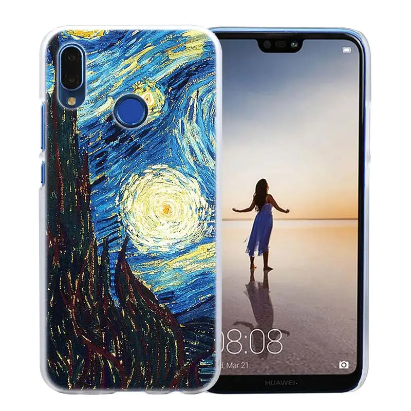 14 Чехол Sky Van Gogh для huawei P20 P Smart Nova 4 3i P30 P10 P9 P8 lite Pro mini Прозрачный жесткий чехол для телефона - Цвет: 14