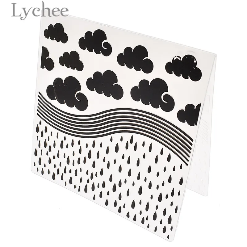 12 Lychee Life цветок звезда письмо бабочка шаблон пластиковая папка для тиснения прозрачные штампы DIY Инструменты для скрапбукинга открыток - Цвет: 12