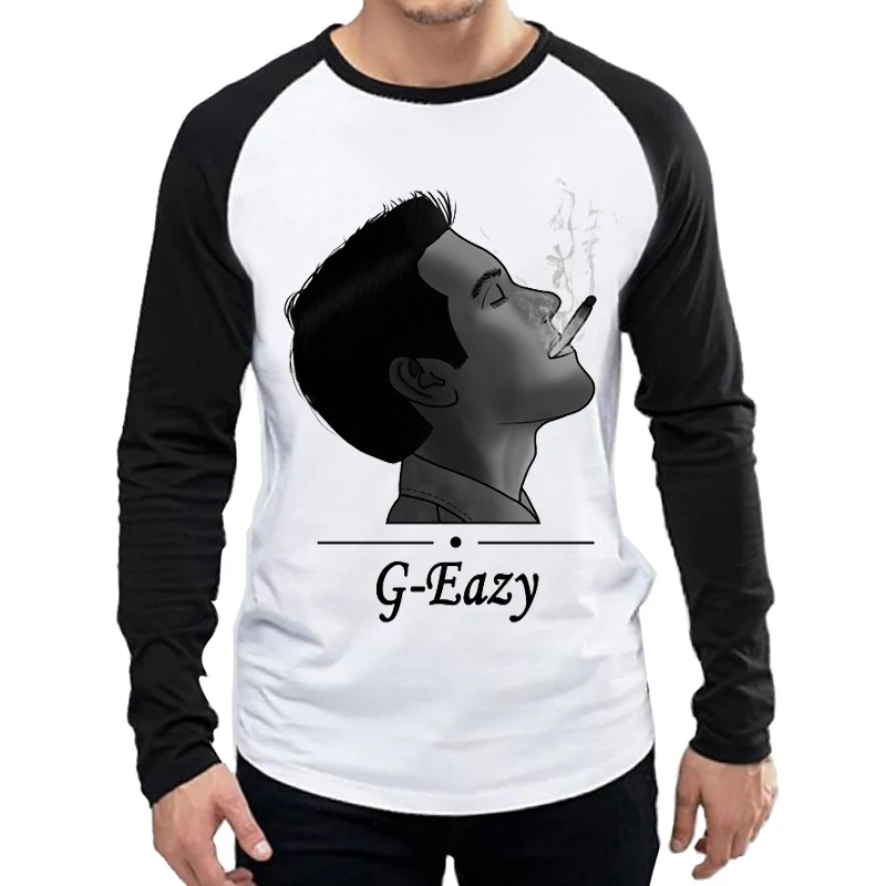 Мужская футболка с длинным рукавом G eazy Модная белая логотипом женская одежда Gerald