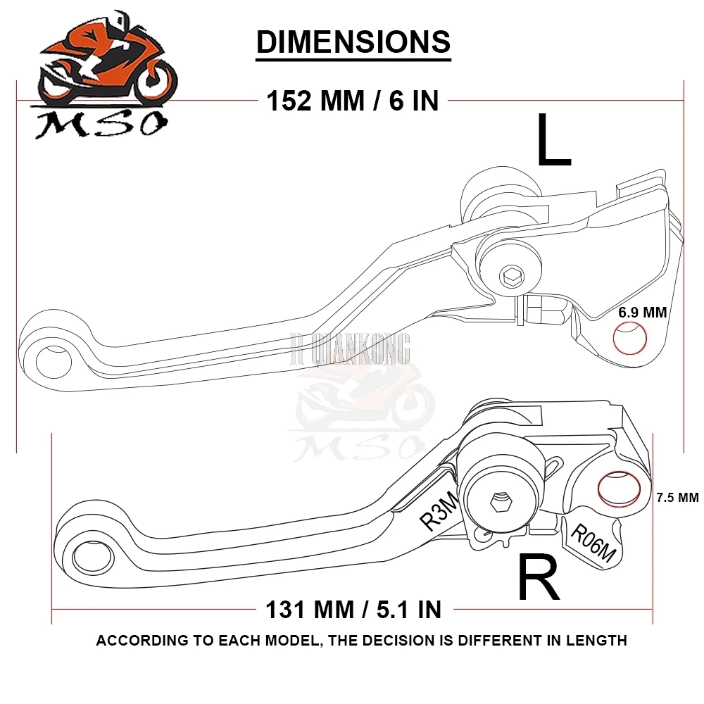 Dirt Bike Pivot Brake Clutch Levers Motocross Lever For Suzuki RMZ 250 2007 2008 2009 2010 2011 2012 KAWASAKI KX85 KLX250 | Автомобили и