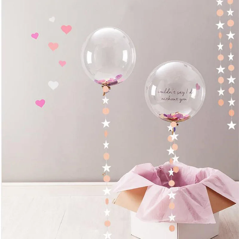 2 метра подвесной баннер звезда Круглая Бумажная гирлянда струны детская комната